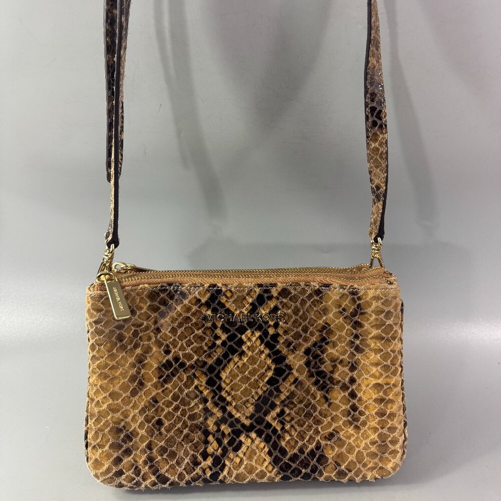 Michael Michael Kors Python Skin Embossed Small C… - image 1